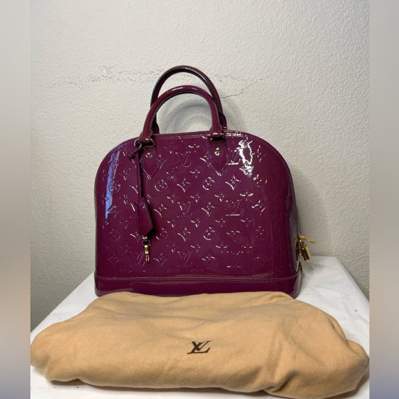 Louis Vuitton Limited Edition Vernis Alma GM Satchel in Amethyst Very rare color - Picture 14 of 14